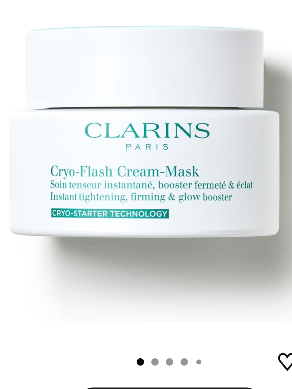 Clarins Paris cryo flash cream mask